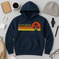 Sunset Palm Tree San Diego Baseball Grand Slam Hoodie thumb 3