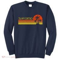 Sunset Palm Tree San Diego Baseball Grand Slam Sweatshirt thumb 0