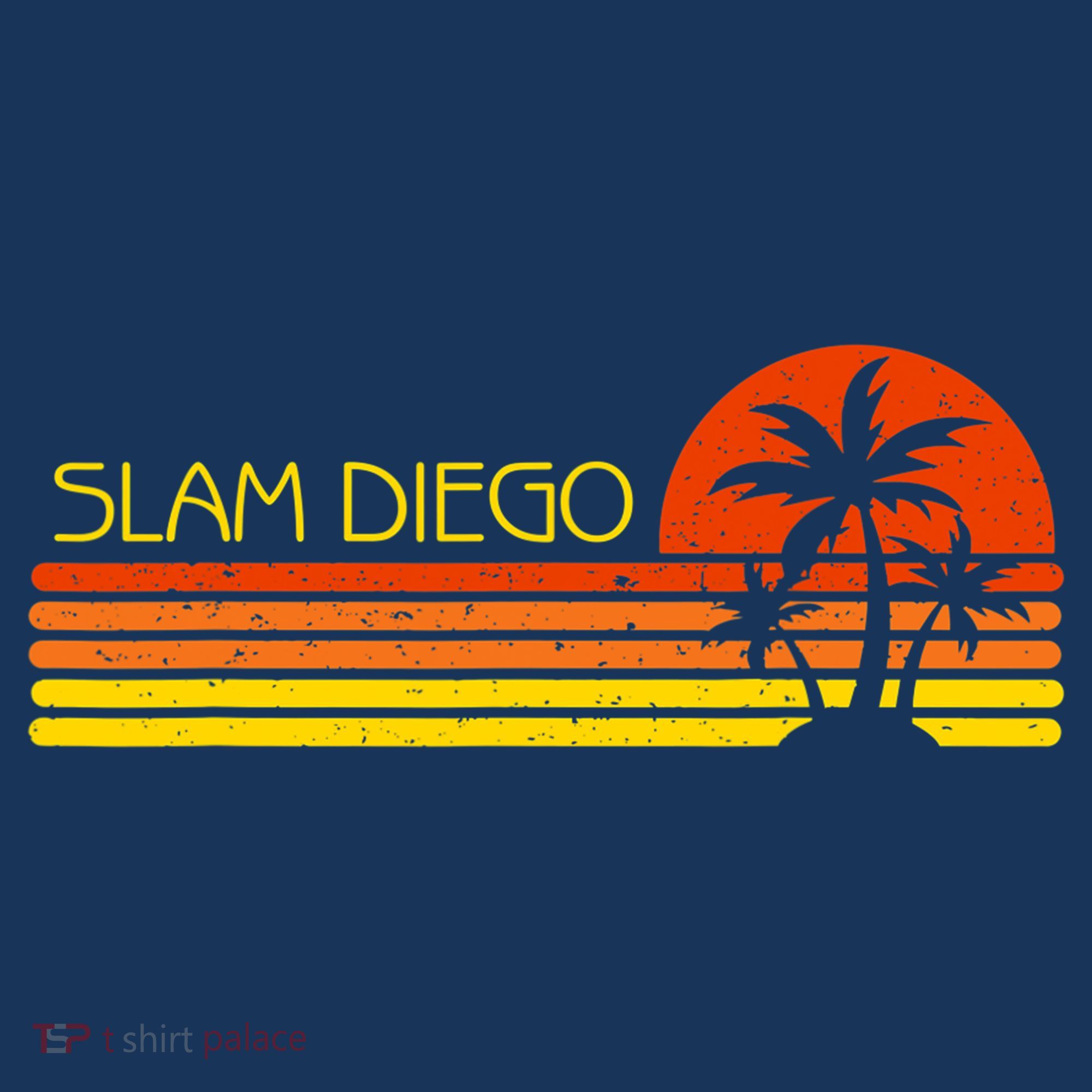 Sunset Palm Tree San Diego Baseball Grand Slam Sweatshirt