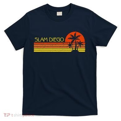 Sunset Palm Tree San Diego Baseball Grand Slam T-Shirt