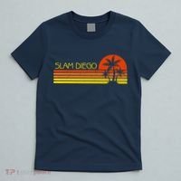 Sunset Palm Tree San Diego Baseball Grand Slam T-Shirt thumb 5