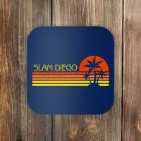 Sunset Palm Tree San Diego Baseball Grand Slam Coaster thumb 0
