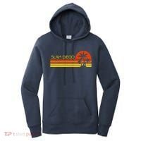 Sunset Palm Tree San Diego Baseball Grand Slam Women's Hoodie thumb 0