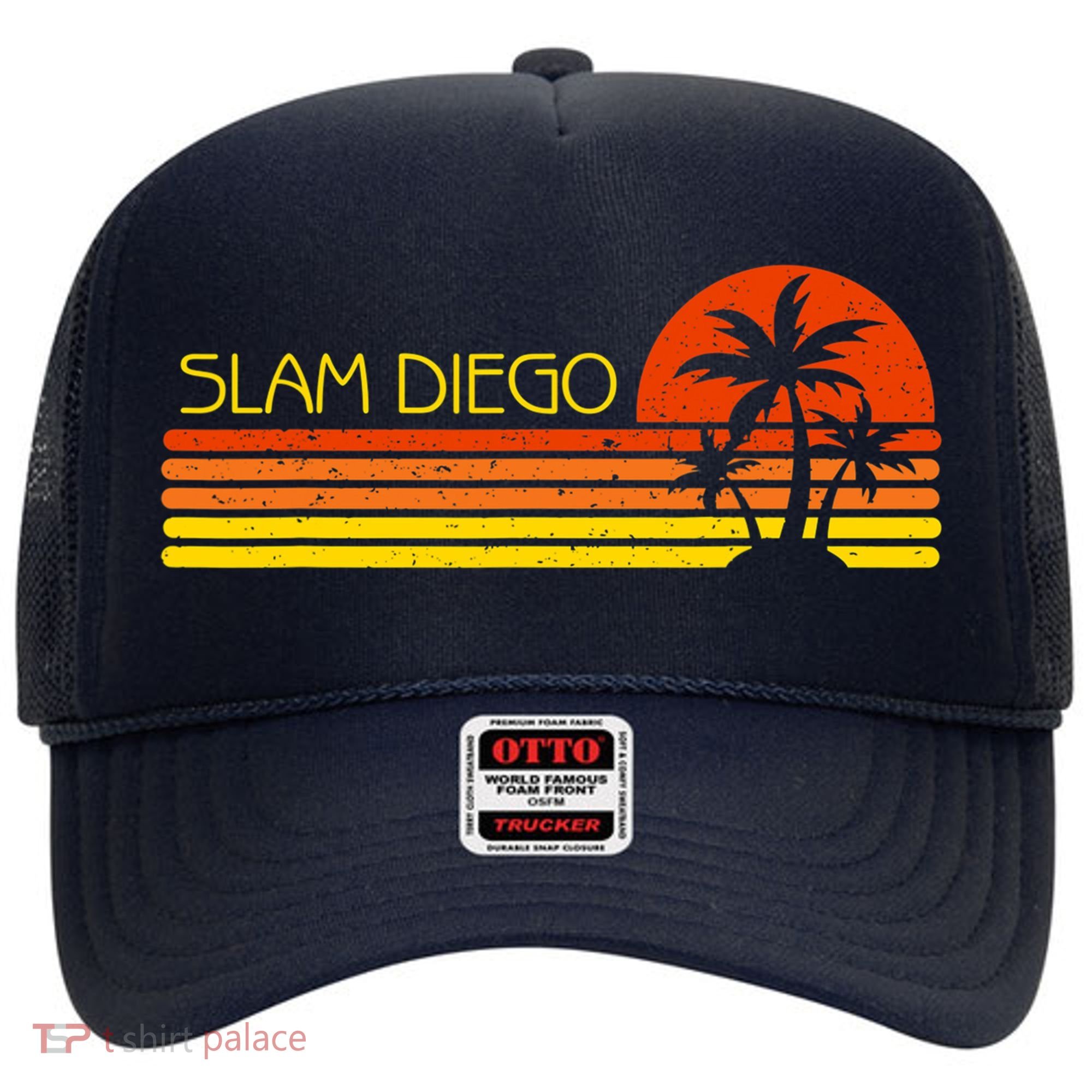 Sunset Palm Tree San Diego Baseball Grand Slam Hat