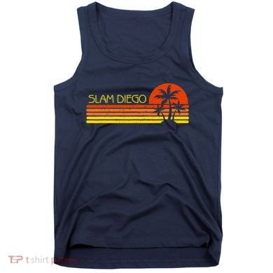 Sunset Palm Tree San Diego Baseball Grand Slam Tank Top