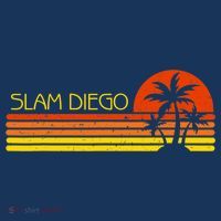Sunset Palm Tree San Diego Baseball Grand Slam Tank Top thumb 6