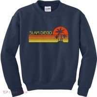 Sunset Palm Tree San Diego Baseball Grand Slam Kids Sweatshirt thumb 0