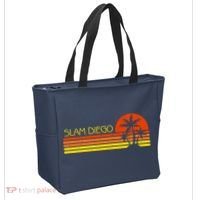 Sunset Palm Tree San Diego Baseball Grand Slam Tote Bag thumb 2