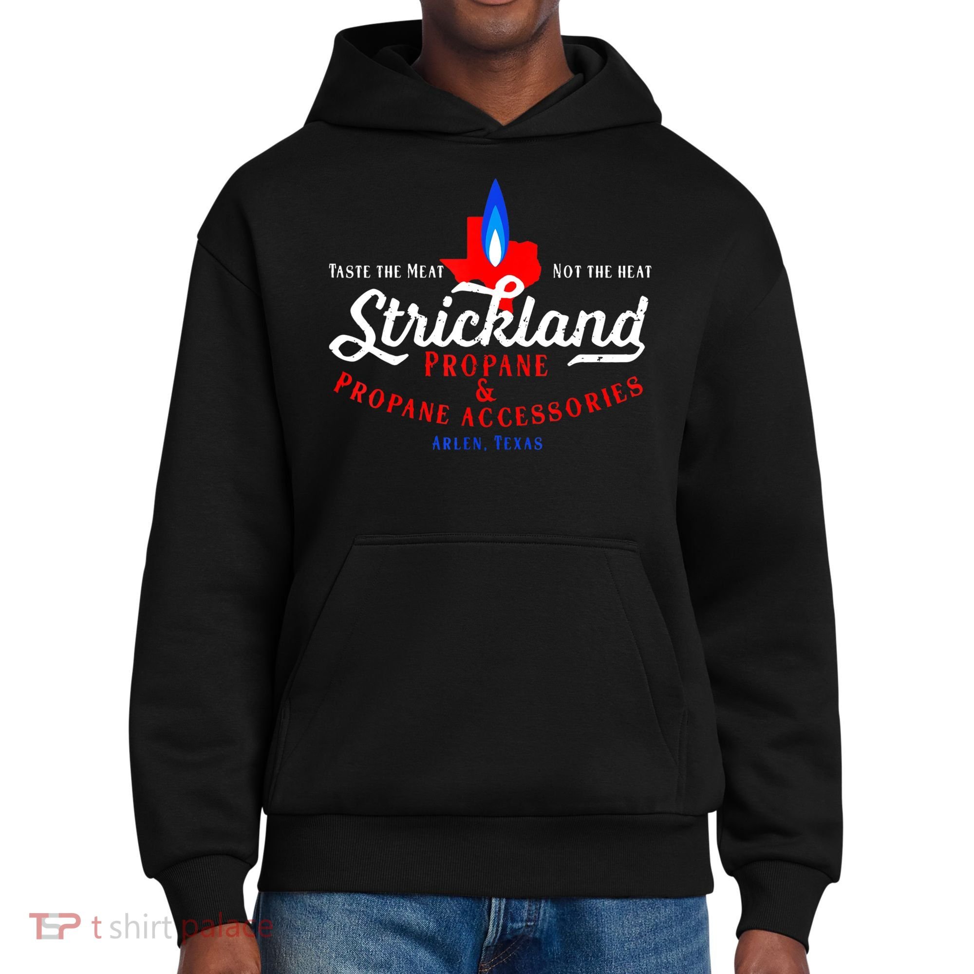 Strickland Propane Taste The Meat Not The Heat District V.I.T. Heavyweight Hoodie