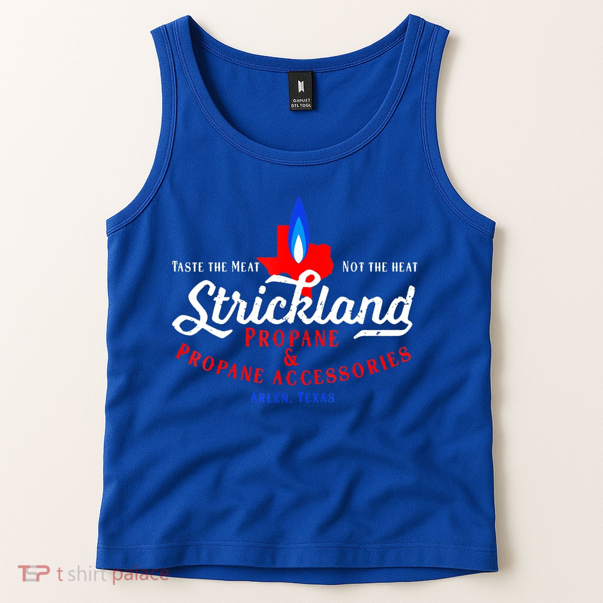 Strickland Propane Taste The Meat Not The Heat Tank Top