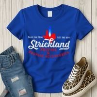 Strickland Propane Taste The Meat Not The Heat Women's T-Shirt thumb 3