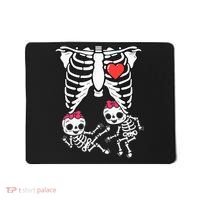 Skeleton Pregnancy Twins XRay Pregnant Halloween Mousepad thumb 0