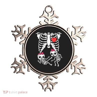 Skeleton Pregnancy Twins XRay Pregnant Halloween Ornament