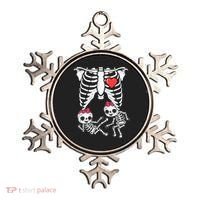 Skeleton Pregnancy Twins XRay Pregnant Halloween Ornament thumb 0