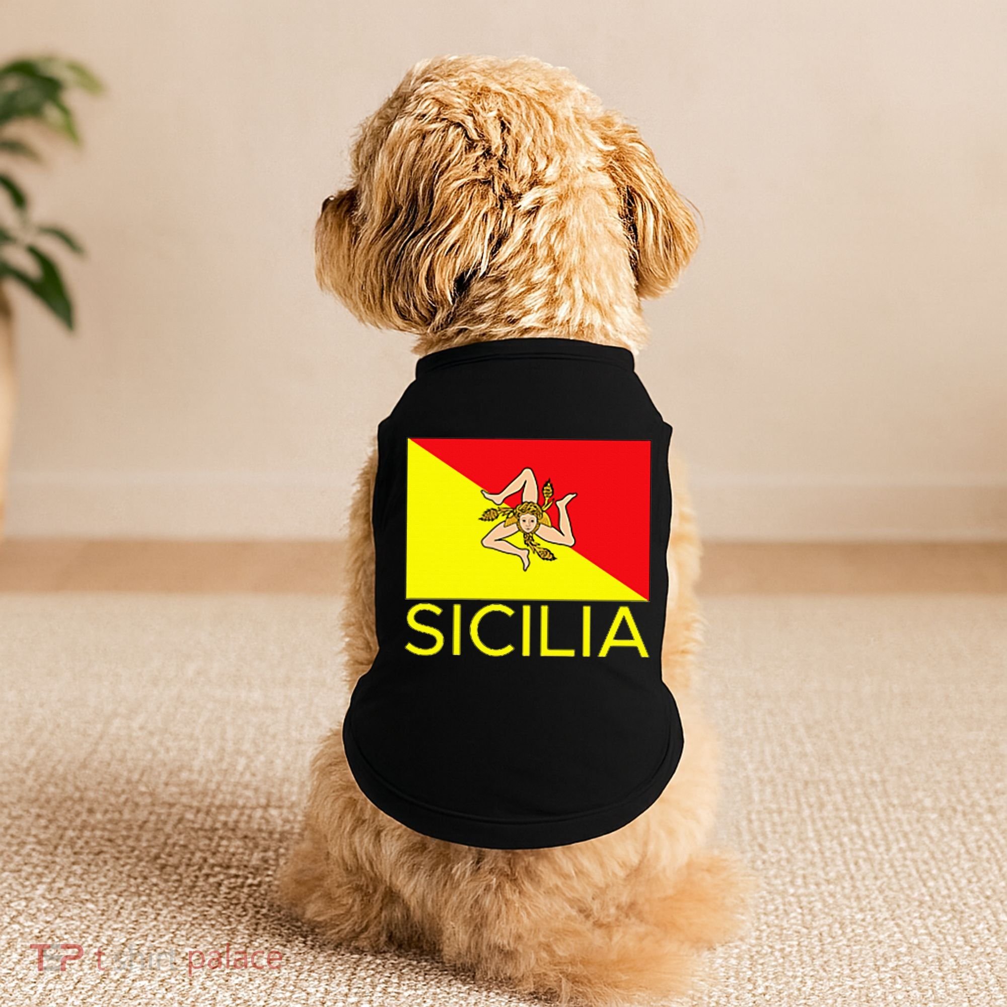 Sicilia Pallermo Triskelion Flag Doggie Tank