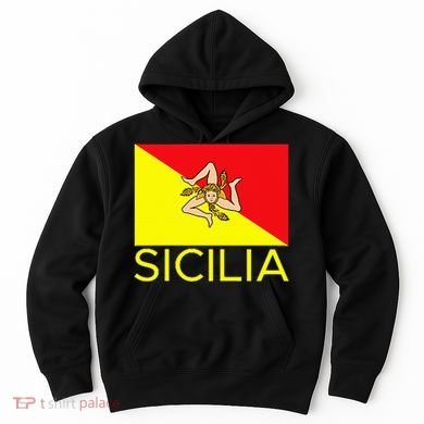 Sicilia Pallermo Triskelion Flag Hoodie