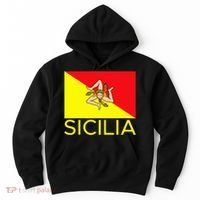 Sicilia Pallermo Triskelion Flag Hoodie thumb 0