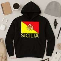 Sicilia Pallermo Triskelion Flag Hoodie thumb 3