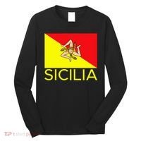Sicilia Pallermo Triskelion Flag Long Sleeve Shirt thumb 0