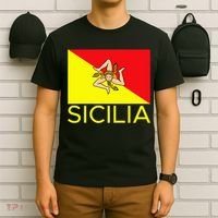 Sicilia Pallermo Triskelion Flag T-Shirt thumb 6