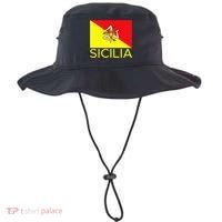 Sicilia Pallermo Triskelion Flag Bucket Hat thumb 0