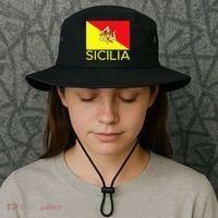 Sicilia Pallermo Triskelion Flag Bucket Hat thumb 3