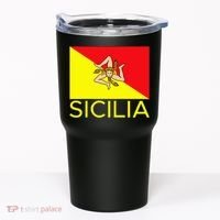 Sicilia Pallermo Triskelion Flag Tumbler thumb 0