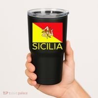 Sicilia Pallermo Triskelion Flag Tumbler thumb 2