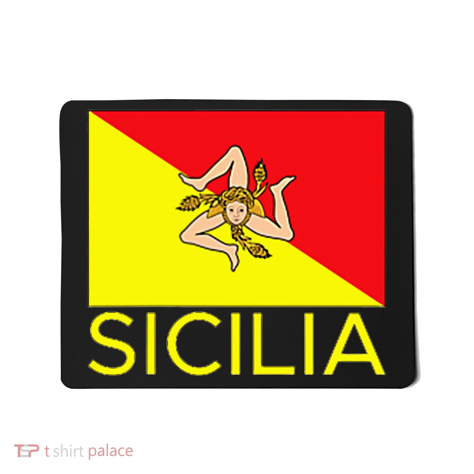 Sicilia Pallermo Triskelion Flag Mousepad