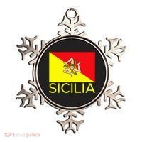 Sicilia Pallermo Triskelion Flag Ornament thumb 0