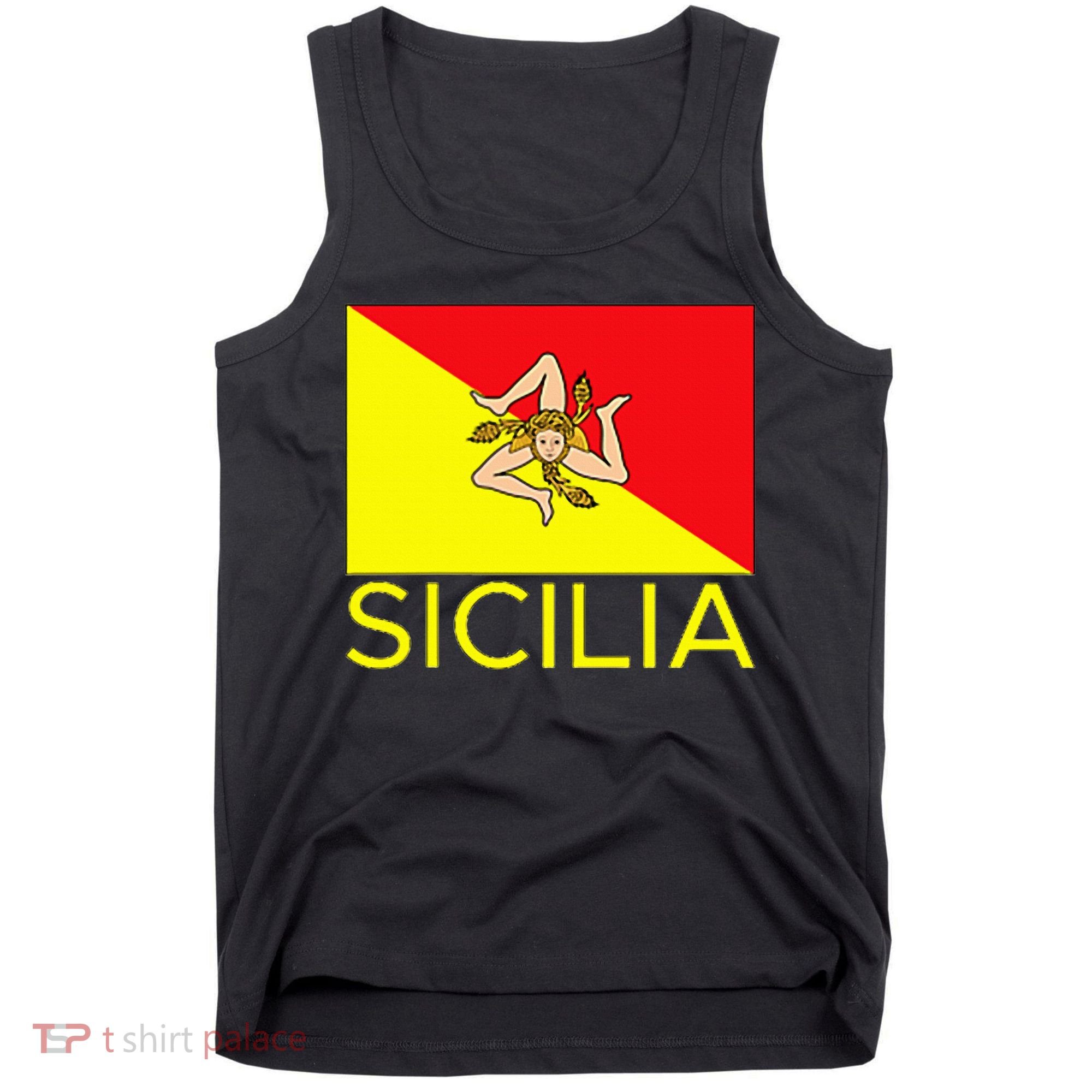 Sicilia Pallermo Triskelion Flag Tank Top