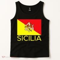 Sicilia Pallermo Triskelion Flag Tank Top thumb 2