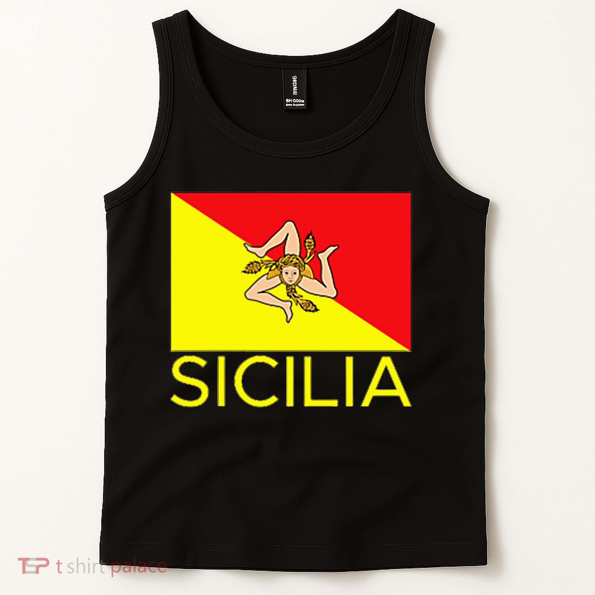 Sicilia Pallermo Triskelion Flag Tank Top
