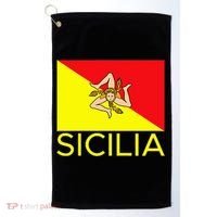 Sicilia Pallermo Triskelion Flag Golf Towel thumb 0