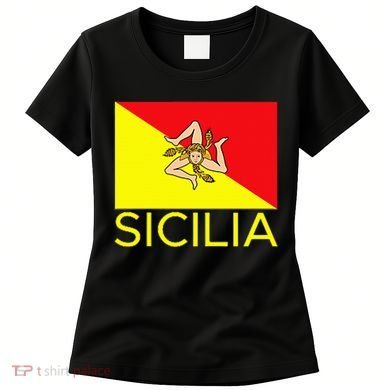 Sicilia Pallermo Triskelion Flag Women's T-Shirt
