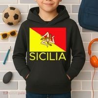 Sicilia Pallermo Triskelion Flag Kids Hoodie thumb 2