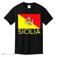 Sicilia Pallermo Triskelion Flag Kids T-Shirt thumb 0