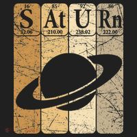 Saturn Periodic Table Elements Saturn Planet Space Nerd Women's Sweatshirt thumb 2