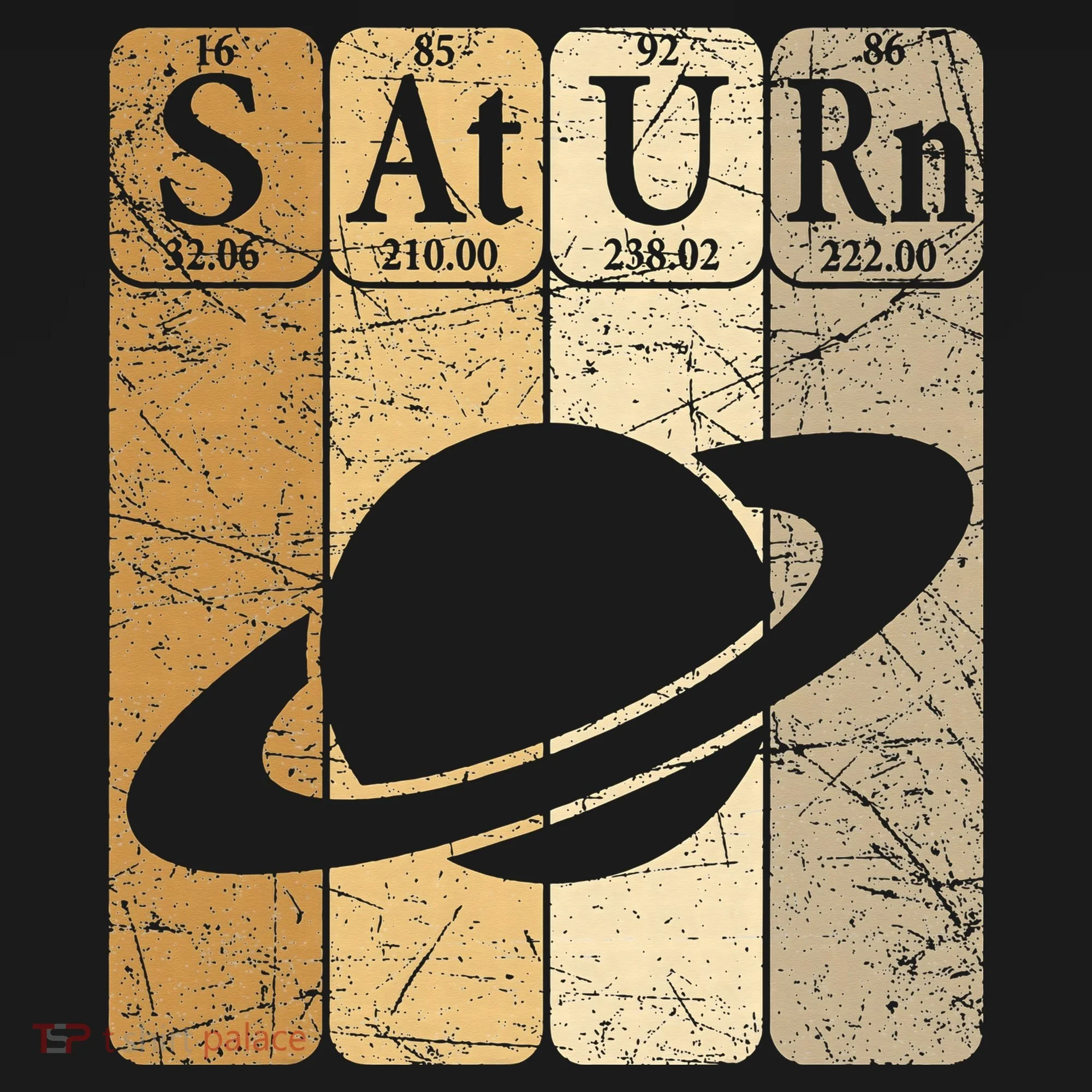 Saturn Periodic Table Elements Saturn Planet Space Nerd Doggie Tank