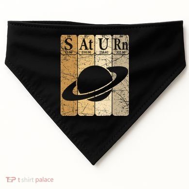 Saturn Periodic Table Elements Saturn Planet Space Nerd USA-Made Doggie Bandana