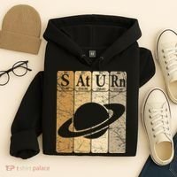 Saturn Periodic Table Elements Saturn Planet Space Nerd Hoodie thumb 4