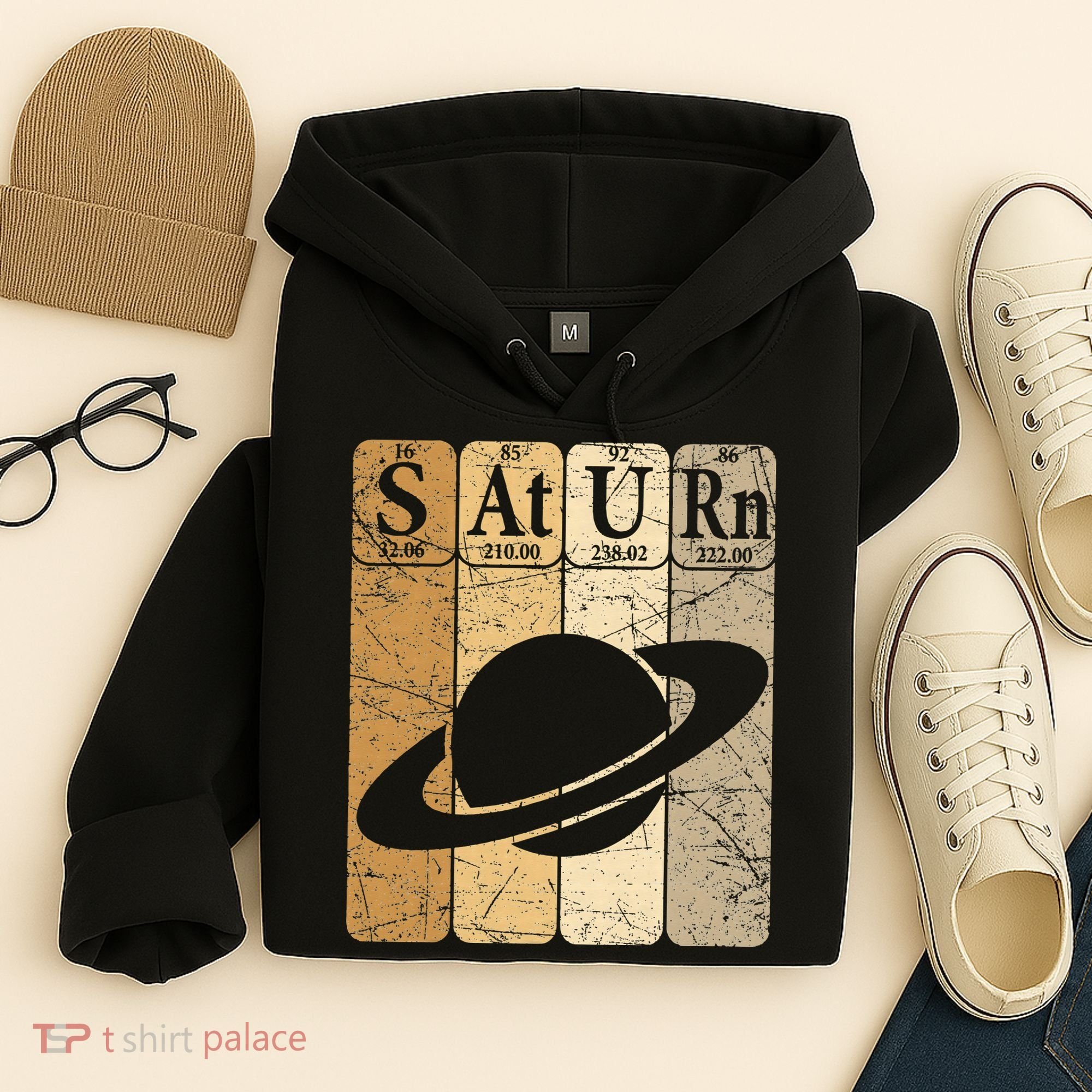 Saturn Periodic Table Elements Saturn Planet Space Nerd Hoodie