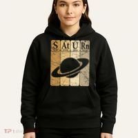 Saturn Periodic Table Elements Saturn Planet Space Nerd Hoodie thumb 5