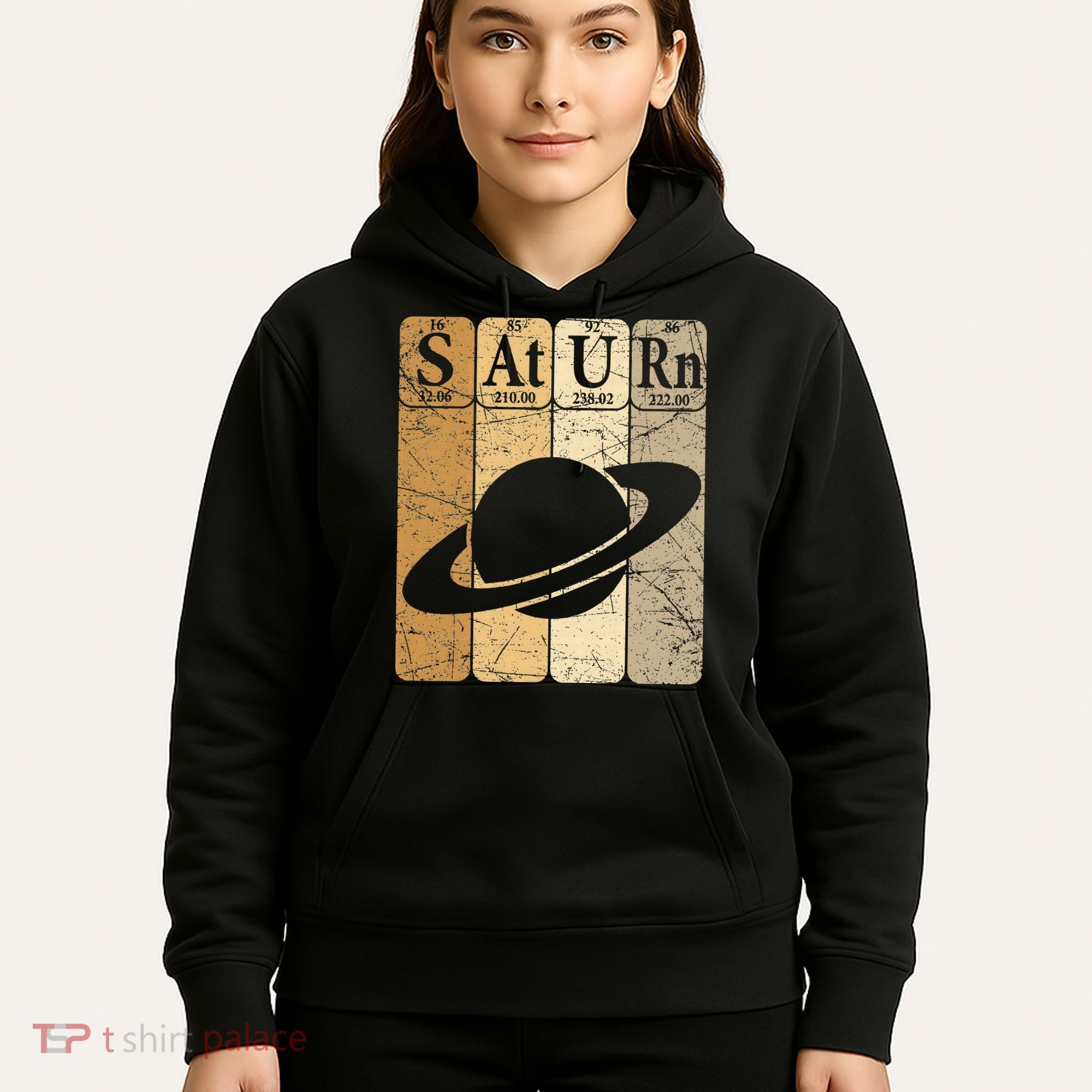 Saturn Periodic Table Elements Saturn Planet Space Nerd Hoodie