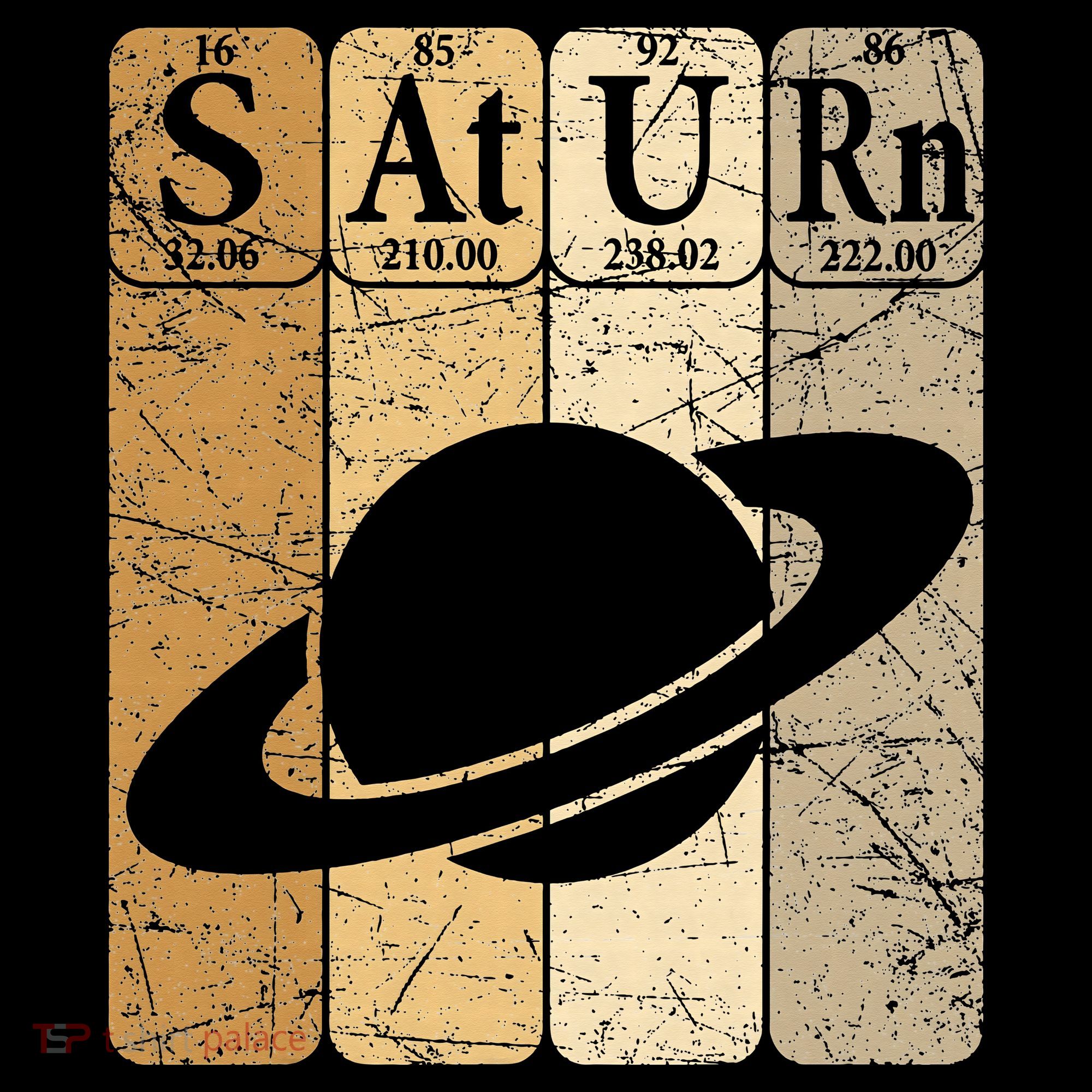 Saturn Periodic Table Elements Saturn Planet Space Nerd Hoodie