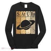 Saturn Periodic Table Elements Saturn Planet Space Nerd Long Sleeve Shirt thumb 0