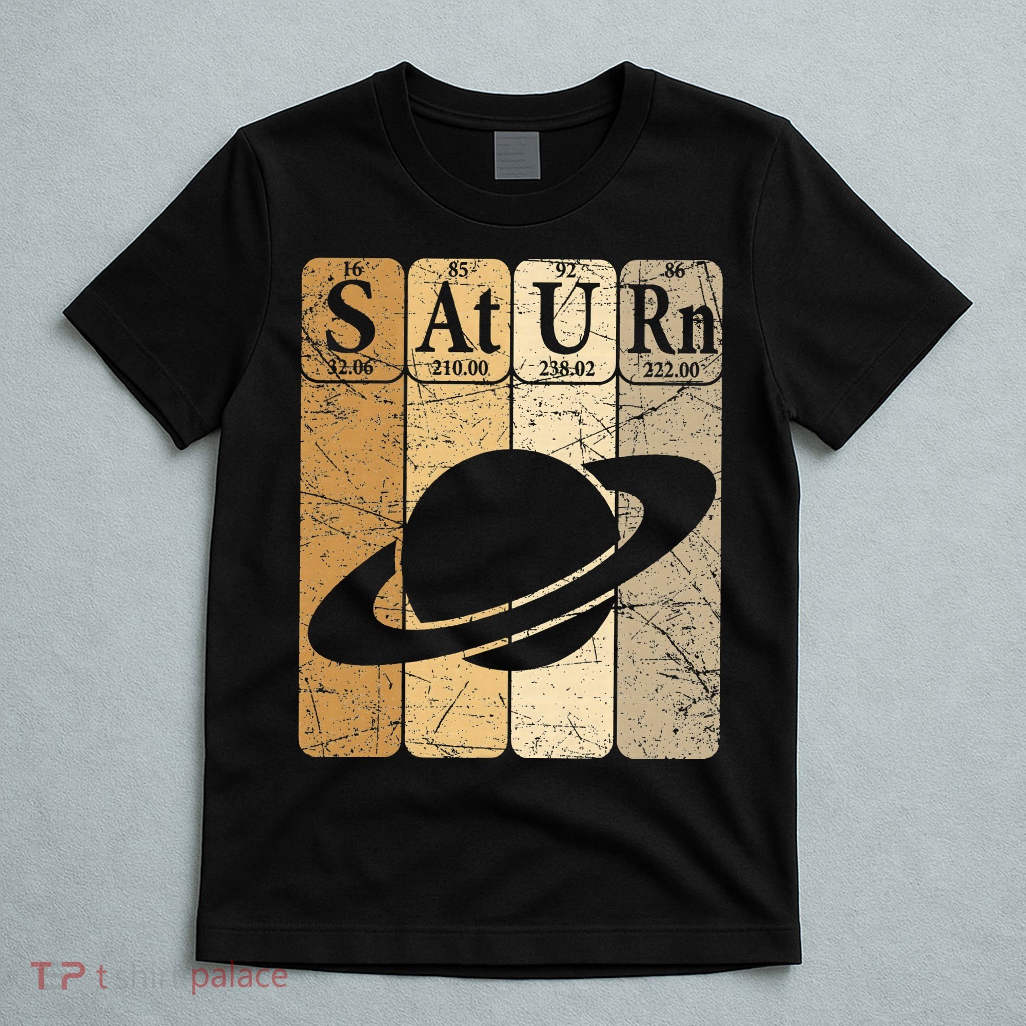 Saturn Periodic Table Elements Saturn Planet Space Nerd T-Shirt