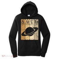 Saturn Periodic Table Elements Saturn Planet Space Nerd Women's Hoodie thumb 0
