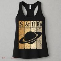 Saturn Periodic Table Elements Saturn Planet Space Nerd Women's Tank Top thumb 3