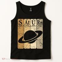 Saturn Periodic Table Elements Saturn Planet Space Nerd Tank Top thumb 2